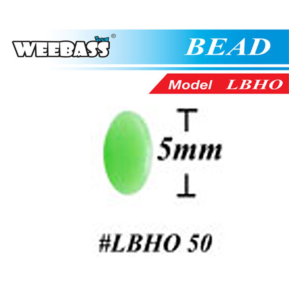 WEEBASS ลูกปัดทรงไข่แบบแข็ง - รุ่น LBHO 5.0 (35PCS)