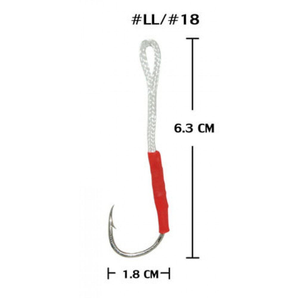 HARBOR ตาเบ็ด - รุ่น MADAI ASSIST HOOK 26-MS , LL-18 (4pcs)