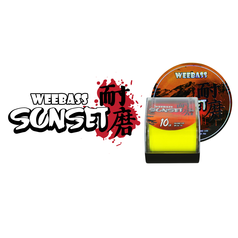 WEEBASS สายเอ็น - รุ่น SUNSET 1/8LB YELLOW (1SPL)