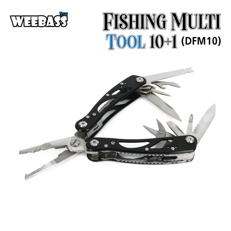 WEEBASS อุปกรณ์คีม - รุ่น FISHING MULTI TOOL 10+1 (DFM10)