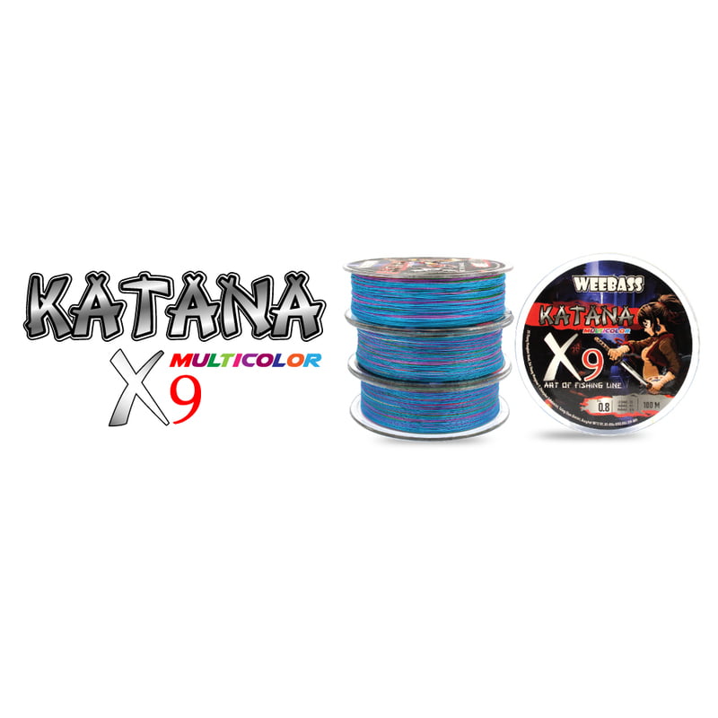 WEEBASS สายเอ็น - รุ่น KATANA X9 100M (MULTI) (1 SPL) SIZE 0.8