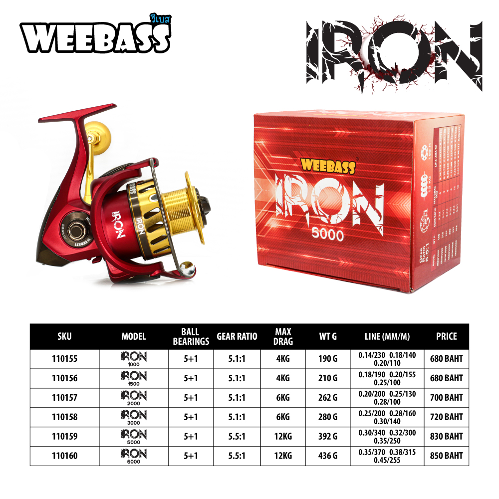 WEEBASS รอก - รุ่น IRON 3000 WEEBASS รอก - รุ่น IRON 3000