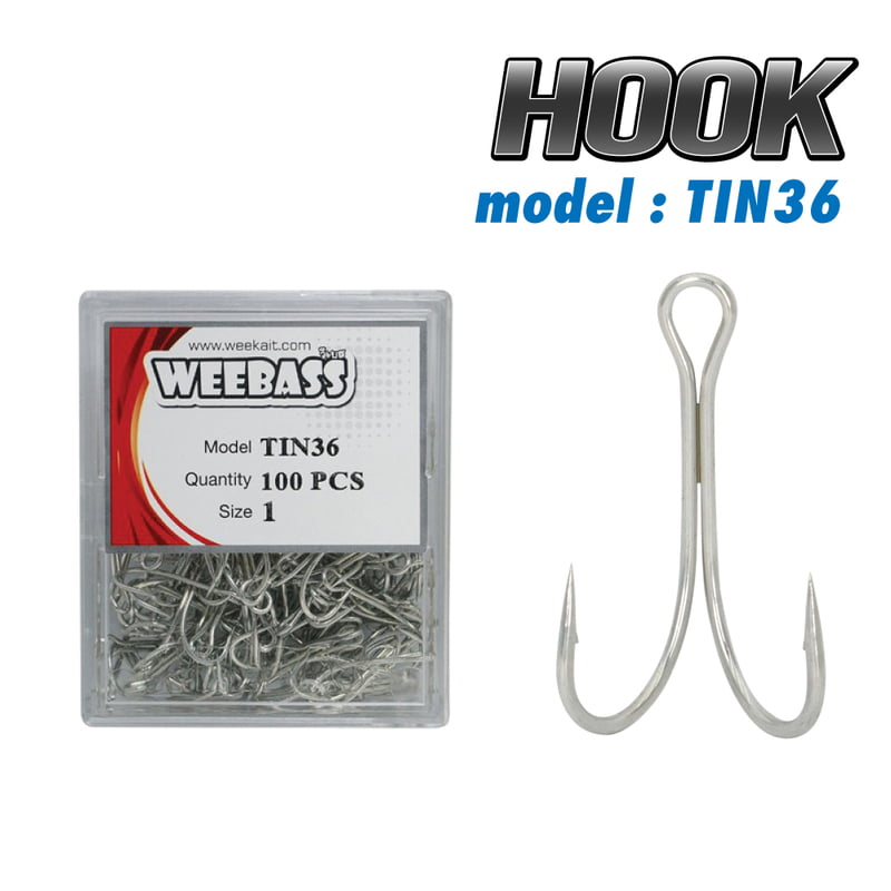 WEEBASS ตาเบ็ด - รุ่น BX DOUBLE HOOK TIN36