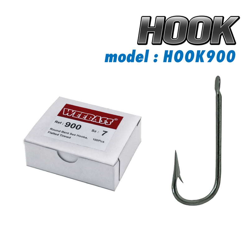 WEEBASS ตาเบ็ด - รุ่น BX ROUND BENT HOOK 900