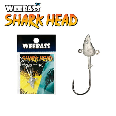 WEEBASS ตาเบ็ดหนอนยาง - รุ่น Shark Head