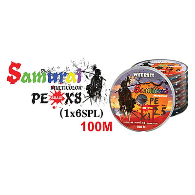 WEEBASS สายเอ็น - รุ่น SAMURAI X8 100M (MULTI) (1x6SPL)