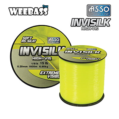 ASSO สายเอ็น - รุ่น INVISILK 1/8LB (สีเหลือง)