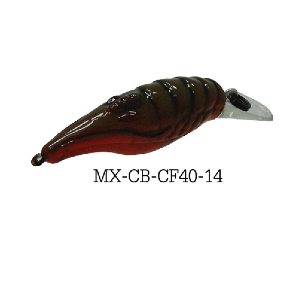 MIMIX เหยื่อ - รุ่น JELLY PRAWN 40SP - SUNSET GREEN CRAW  ( MX-CB-CF40-14 )