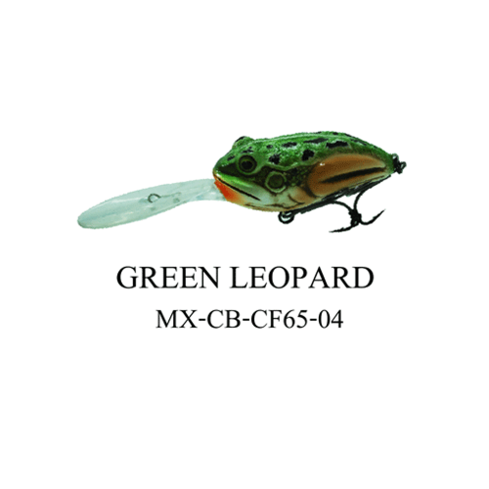MIMIX เหยื่อ - รุ่น CRANKY FROX -  GREEN LEOPARD (CF65-04)