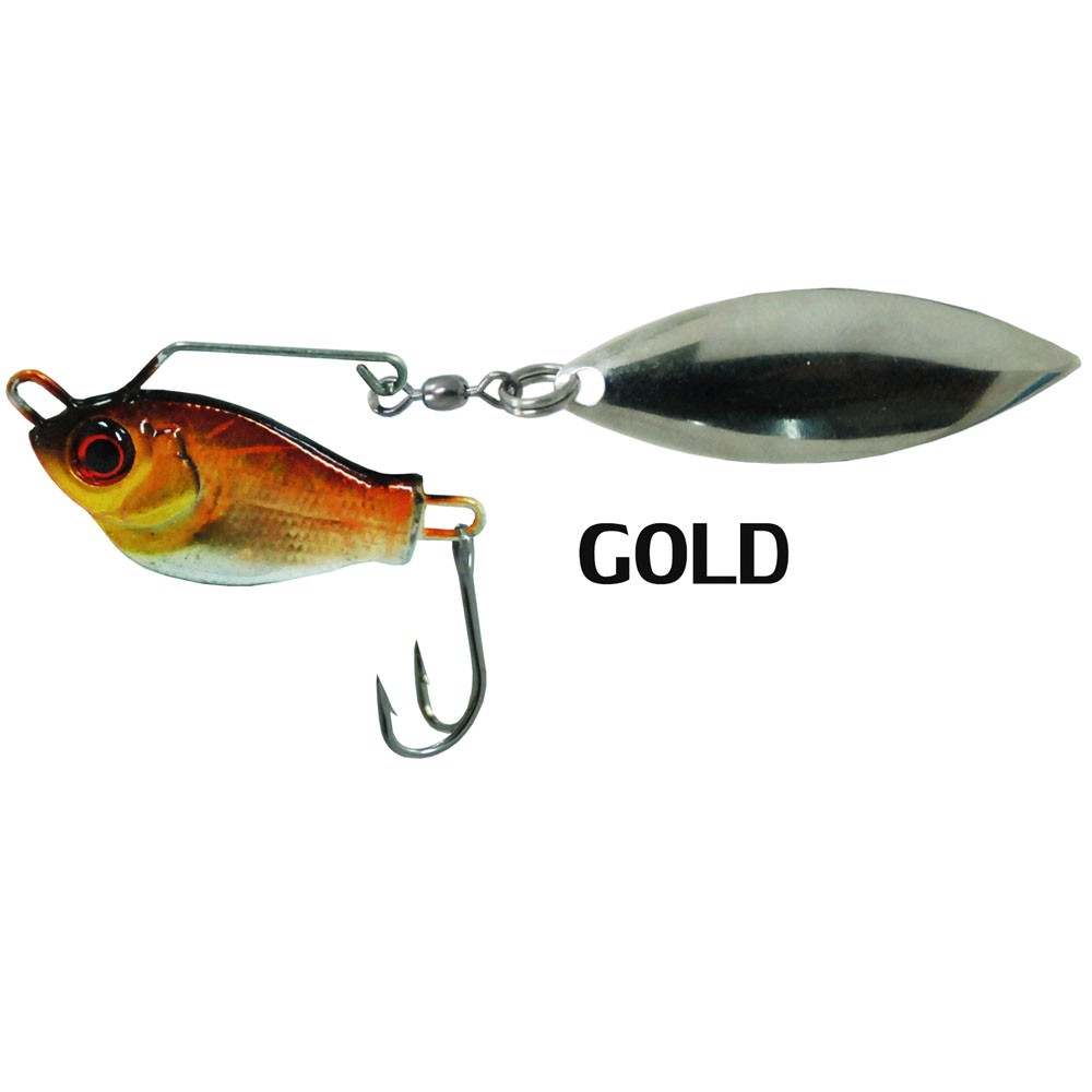 WEEBASS เหยื่อ - รุ่น PLANIN SPINNER BAIT - ใบหลิว 12g. (GOLD)