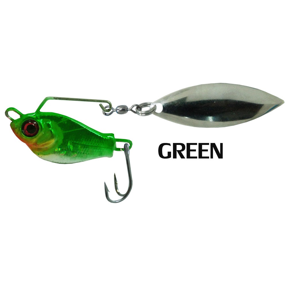 WEEBASS เหยื่อ - รุ่น PLANIN SPINNER BAIT - ใบหลิว 12g. (GREEN)