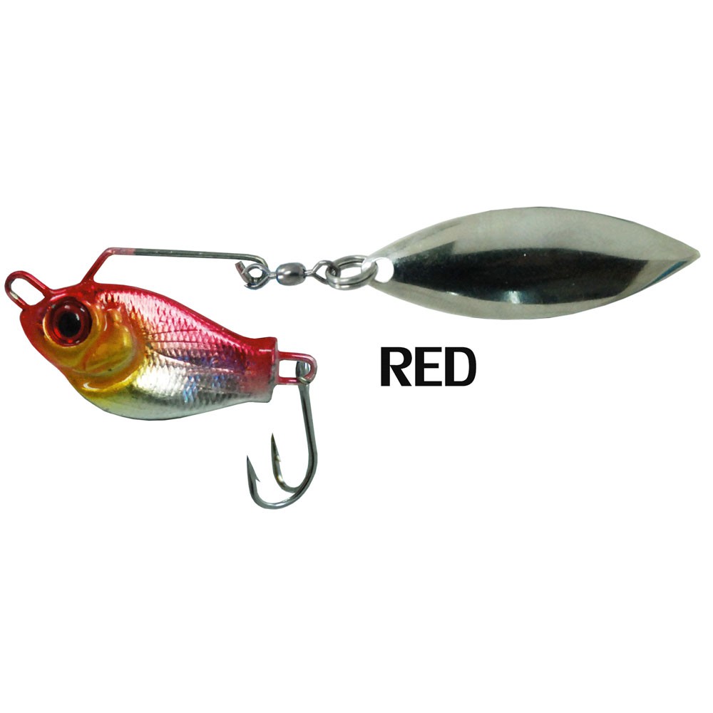 WEEBASS เหยื่อ - รุ่น PLANIN SPINNER BAIT - ใบหลิว 12g. (RED)