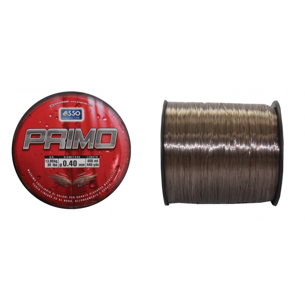 ASSO สายเอ็น - รุ่น PRIMO 1/8LB 0.30MM  BR ( 20LB ) (1 SPL)