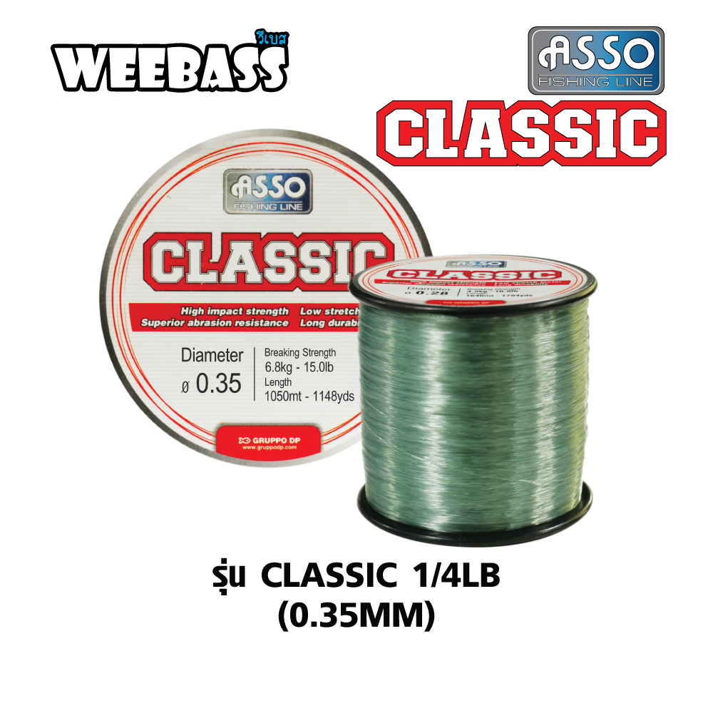 ASSO สายเอ็น - รุ่น CLASSIC 1/4LB (0.35MM)