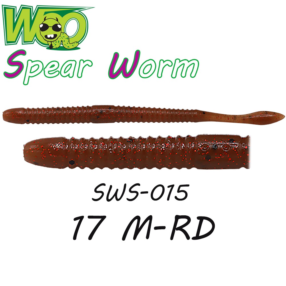 WOO เหยื่อหนอนยาง - รุ่น SWS-015 ( 17 M-RD )