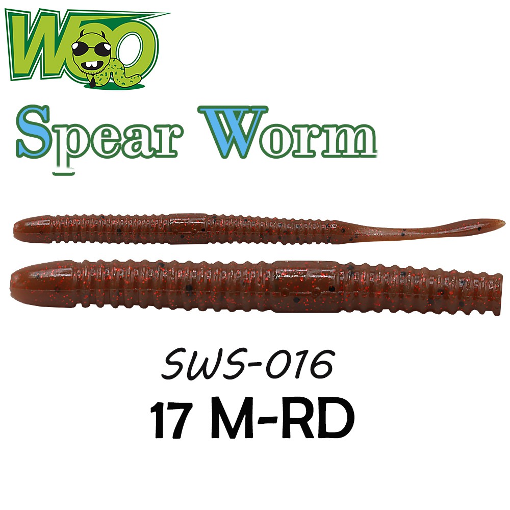 WOO เหยื่อหนอนยาง - รุ่น SWS-016 ( 17 M-RD )