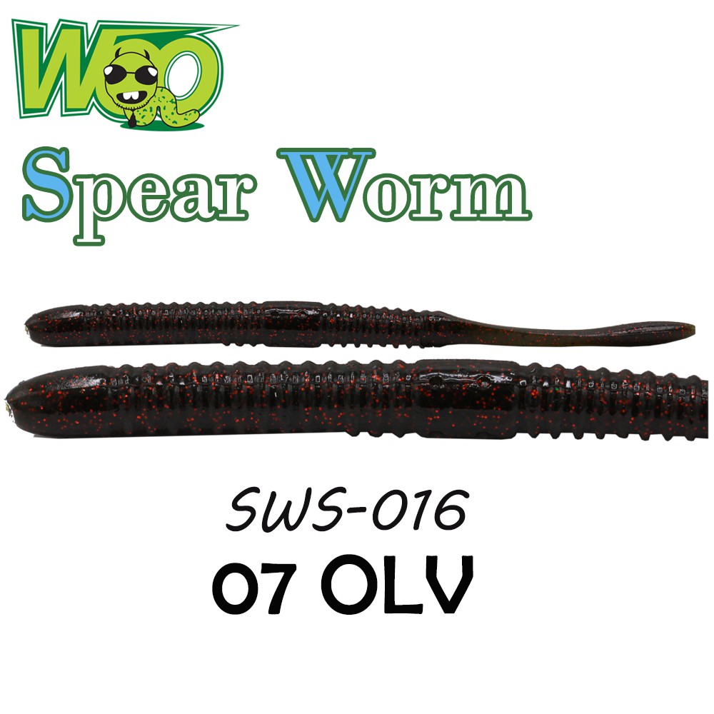 WOO เหยื่อหนอนยาง - รุ่น SWS-016 ( 07 OLV )