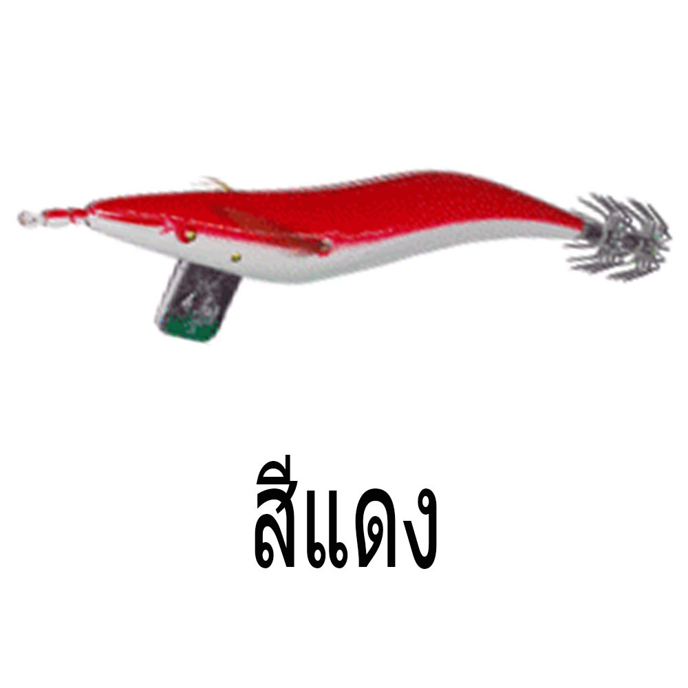 WEEBASS เหยื่อตกปลาหมึก - รุ่น FCL SYQ 1001-4.0, สีแดง (R)