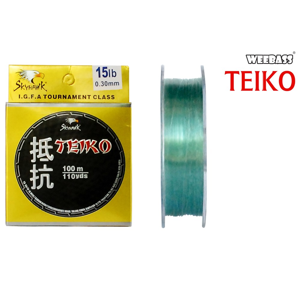 SKYHAWK สายเอ็น - รุ่น TEIKO 0.30MM  15LB ( กล่องทอง ) (1 SPL)