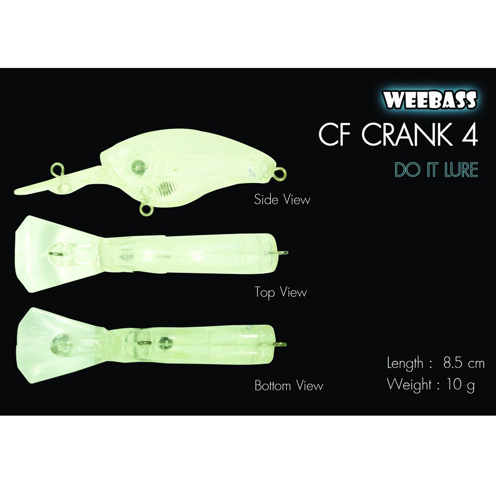 WEEBASS เหยื่อทำสี - รุ่น CF-CRANK 04 (UNPAINT) (85mm)