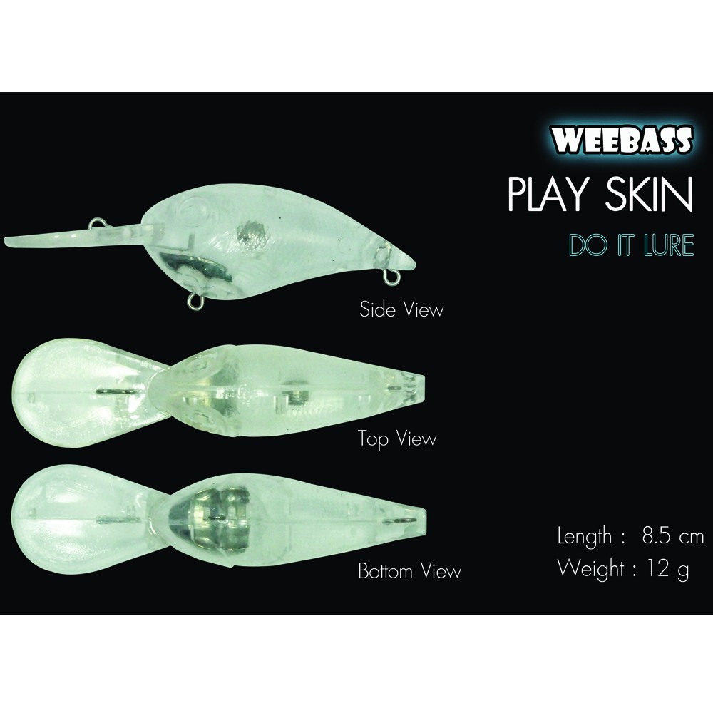 WEEBASS เหยื่อทำสี - รุ่น PLAY SKIN (UNPAINT) (85mm)