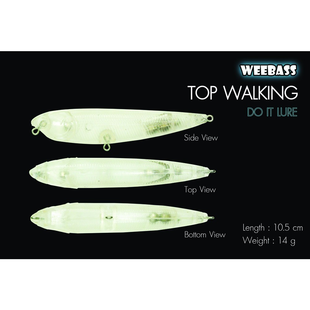 WEEBASS เหยื่อทำสี - รุ่น TOP WALKING SAMMY (UNPAINT) (100mm)