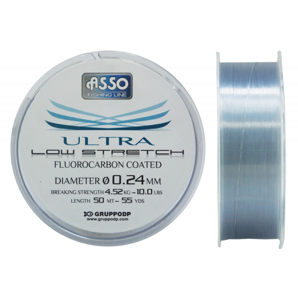 ASSO สายเอ็น - รุ่น ULTRA LOW STRETCH 0.14MM 50M  4.0LB (1 SPL)