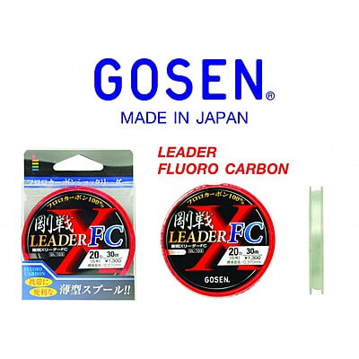 GOSEN สายเอ็น - รุ่น X LEADER FC CLEAR 30M 17lb (สีแดง) (1 SPL)