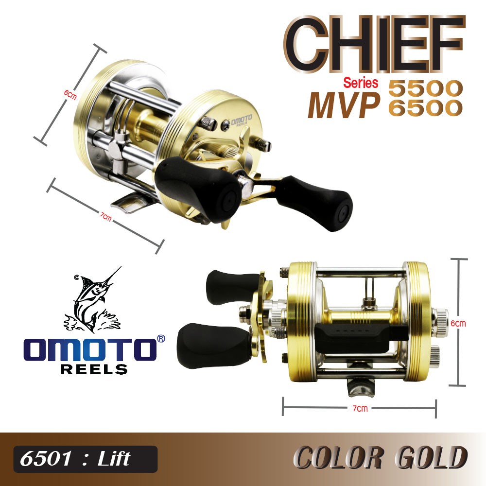 omoto reel チーフmvp 6501 左ハンドル