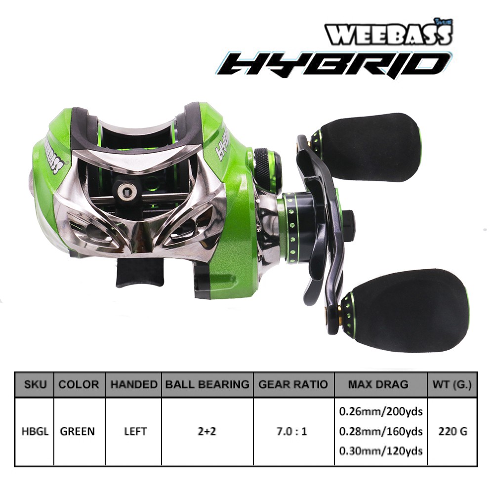 WEEBASS รอก - รุ่น HYBRID GREEN LEFT ( เขียว )