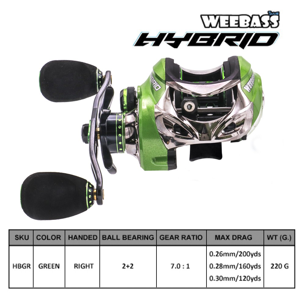 WEEBASS รอก - รุ่น HYBRID GREEN RIGHT ( เขียว )