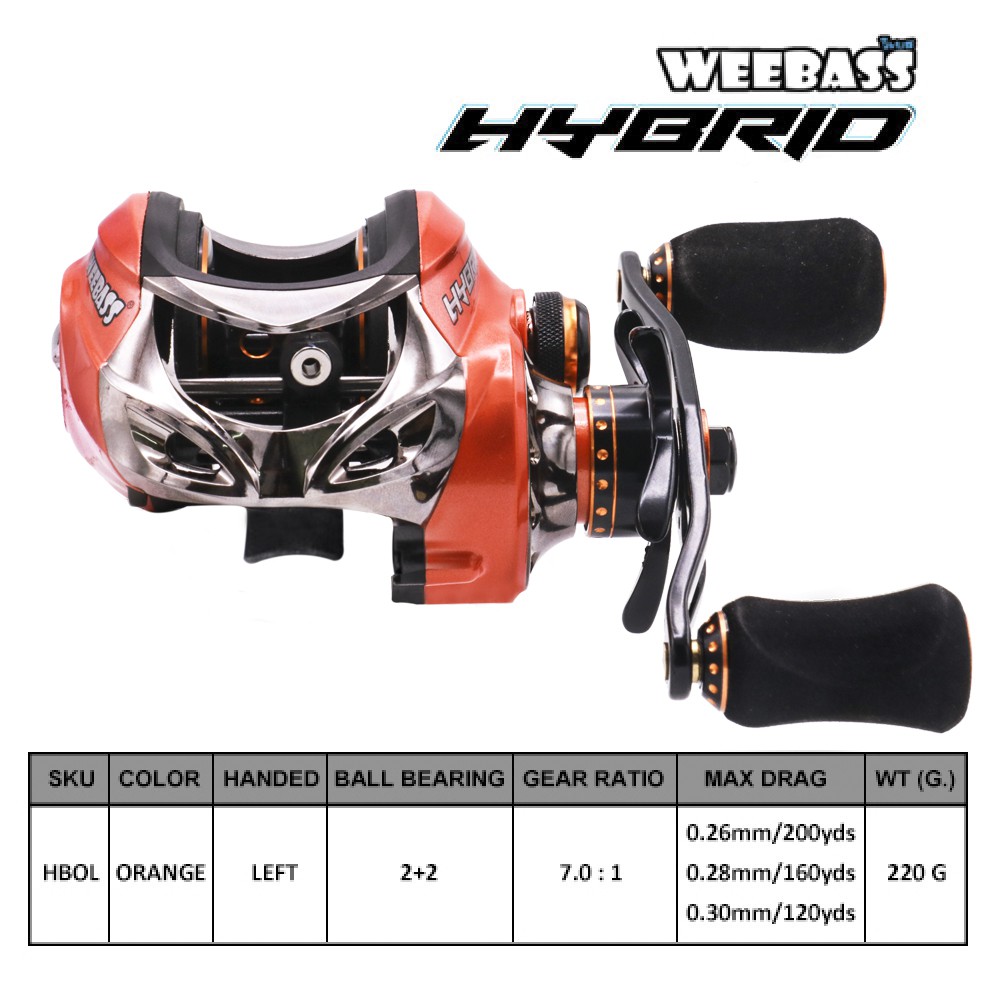 WEEBASS รอก - รุ่น HYBRID ORANGE LEFT ( ส้ม )