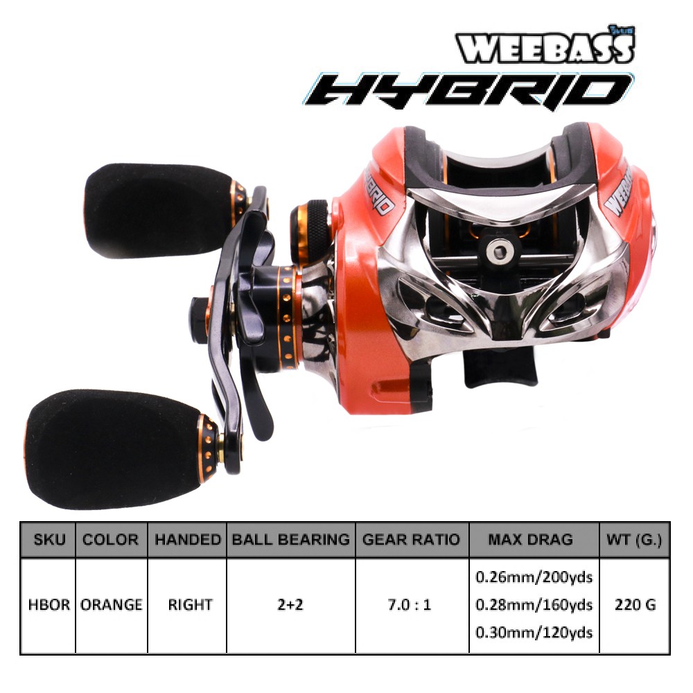 WEEBASS รอก - รุ่น HYBRID ORANGE RIGHT ( ส้ม )