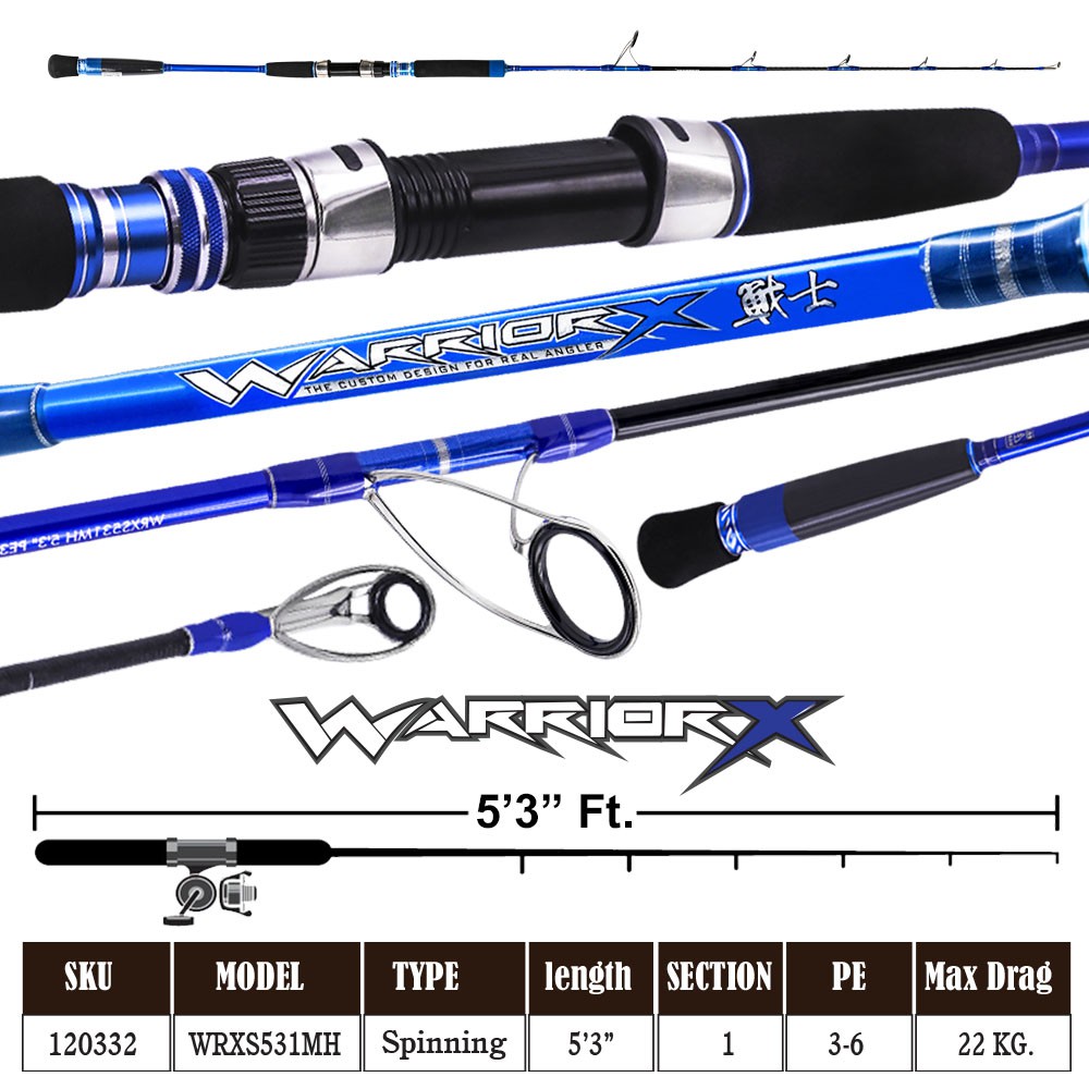 WEEBASS คัน - รุ่น WARRIOR-X WRXS531MH (PE:3-6),(22kg)