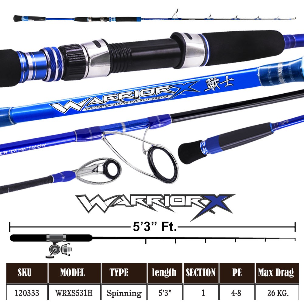 WEEBASS คัน - รุ่น WARRIOR-X WRXS531H (PE:4-8),(26kg)